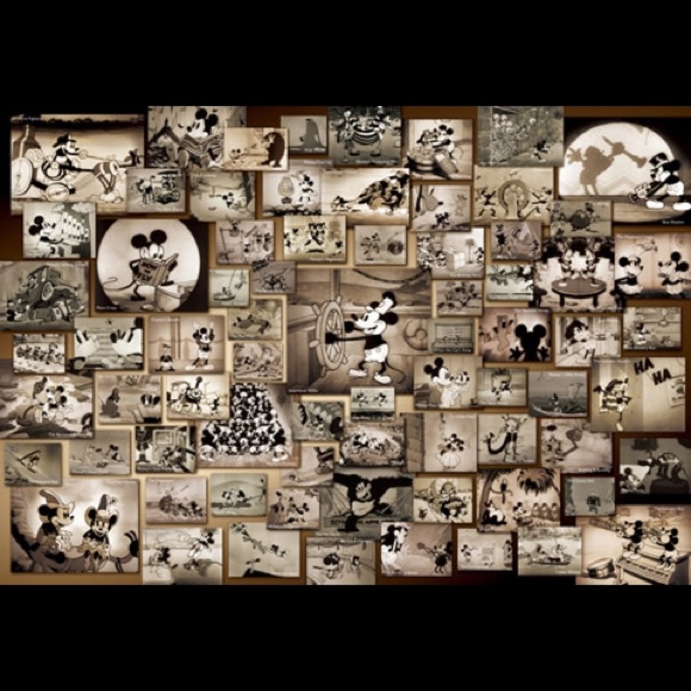 1000 pcs Mickey Mouse B&W Collection Jigsaw Puzzle